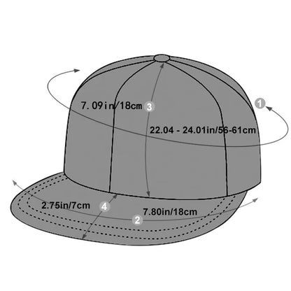Unisex Gothic Letter Embroidery Hip-hop Hats Outdoor Adjustable Casual Baseball Caps Sunscreen Hat