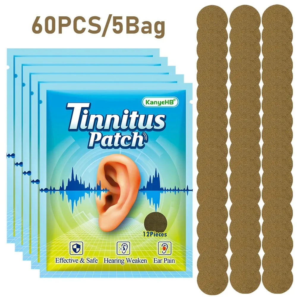 Tinnitus Patch Portable Ear Care Patch Headache Relief Ear Ringing Buzzing Hearing Loss Brain Nerve Ear Ringing Patch