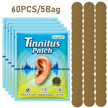 Tinnitus Patch Portable Ear Care Patch Headache Relief Ear Ringing Buzzing Hearing Loss Brain Nerve Ear Ringing Patch