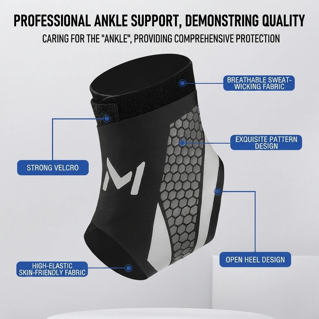 1Pcs Ankle Protectors Running Joint Strain Ankle Wear Tear Anti-fracture Ankle Protector Basketball Soccer Men Women
