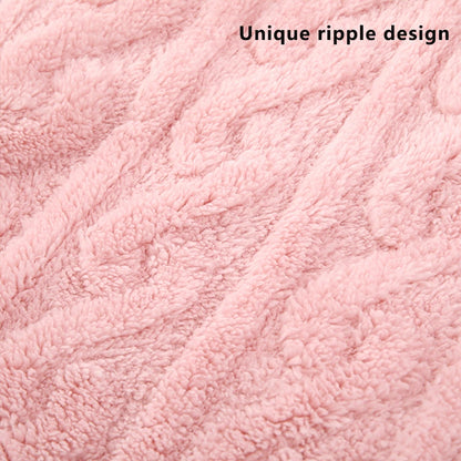 1 Coral Fleece Blanket for Babies and Children - Ultra Soft Striped Warm Parabolic Design, All-Season Bedding, Suitable for Nursery, Infants, Toddlers, and Teenagers (White/Pink/Blue) Nap Blanket, Essential for a Cozy Bedroom