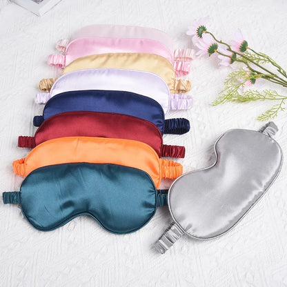 Soft Silk Sleep Mask Eye Masks Coversfor Sleep 100% Blackout Zero Eye Pressure Blindfold with Adjustable Strap Mask Eye Patch