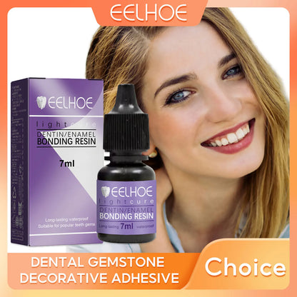 EELHOE Dental Tooth Gems Glue for Diamond Mosaic Anti-Drop Crystals Jewelry Teeth Decoration Orthodontic Glue Teeth Gems Glue