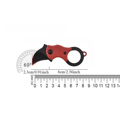 NEW Mini Keychain Pocket Knife Stainless Steel Camping Small Mini Portable Knife Peeler Fixed Blade Multi EDC Tool with Chain