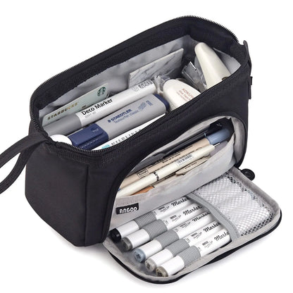 Large Capacity Pencil Case Cute Student Pencil Cases Big Pen Bag Case Storage Box Boy Girl Kid Office School Stationery Supplies