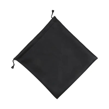 1Pc Draw String Bag Headphone Bags Durable Black Dust-proof Drawstring Bag PU Leather Headset Bag Durable Multi Purpose Storage