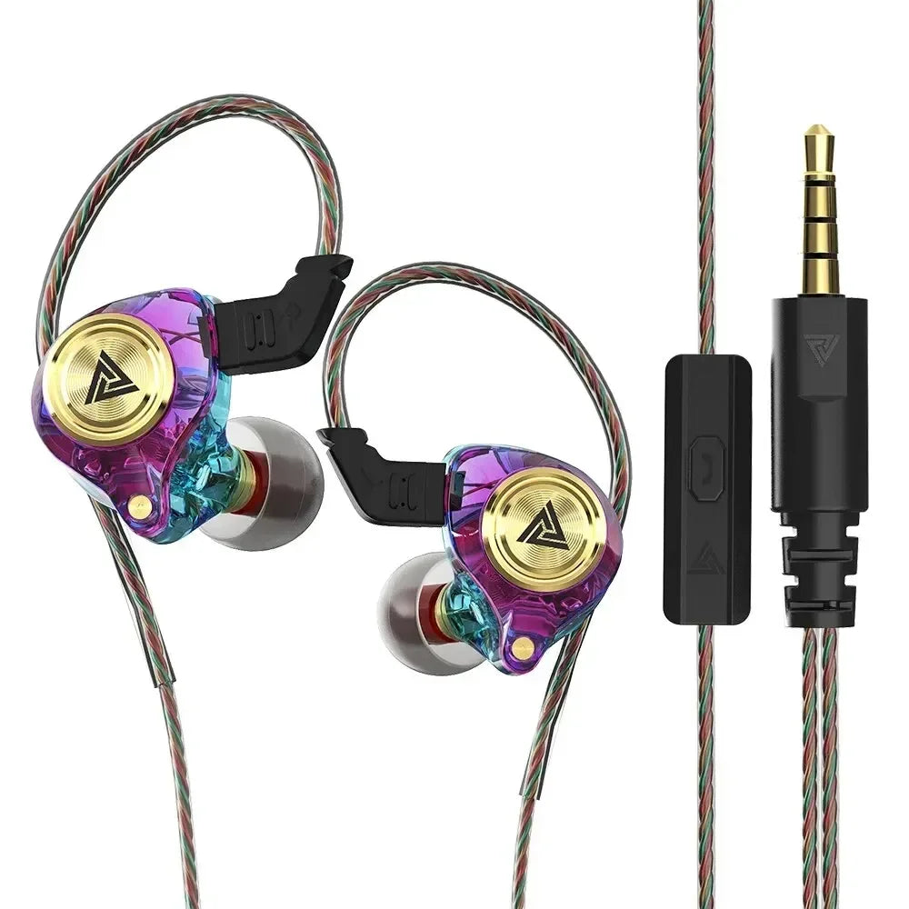 QKZ CK5 FiLe Wired Earphone with Microphone HiFi Music Earphone Professional Gaming And Sports Noise Cancelling Headphones