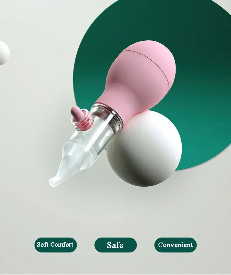 Soft Nasal Aspirator for Baby Anti-back Flow Nose Sucker New Born Vacuum Nose Cleaner Silicone Baby Safety Care Diagnostic-tool