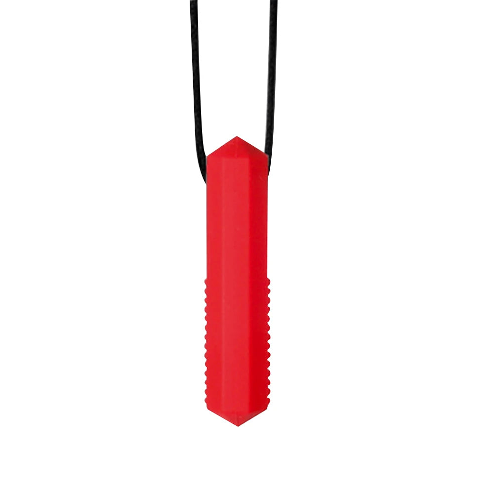 1pcs Silicone Teether Kids Chew Necklace Sensory Chewy Pendant Oral Motor Toys Therapy Tools for Autism ADHD chidren's goods