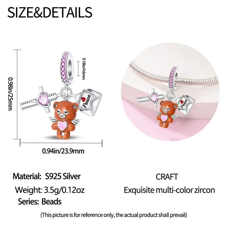 925 Sterling Silver Tailor Sewing Machine Telephone Alarm Clock Charms Pendants Fit 925 Original Bracelets DIY Jewelry