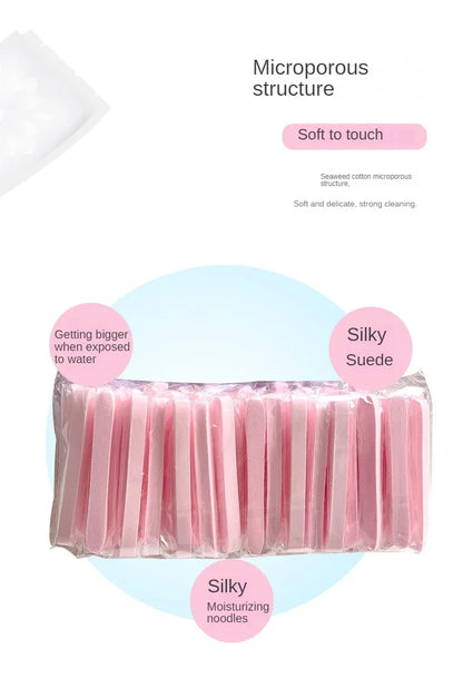 12/50PC Compressed Face Wash Wash Face Sponge Clean Face Disposable Powder Puff Face Cleansing Cotton Pad Cleansing Beauty Strip