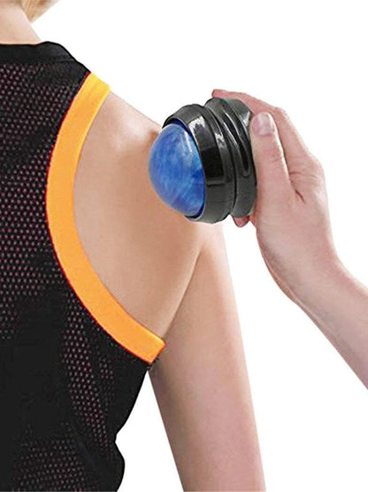 Mini Manual Therapy Body Massager Ball 360 Degree Spin Design Self Massage Tool for Back Shoulders Foot Massage