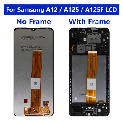 6.5" LCD For Samsung A12 A125 LCD with Frame Touch Screen Digitizer LCD For Samsung SM-A125F A125F/DS Display
