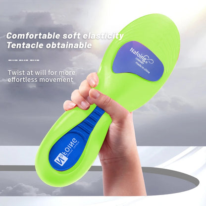 Green Orthopedic Insoles for Sport Shock-absorbing Insole for Shoes Arch Support Plantar Fasciitis Templates Pads Men Women Sole