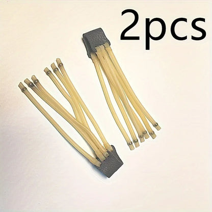 2pcs Slingshot Card bead rubber band Slingshot replaces elastic rubber band, round rubber band and slingshot accessories.