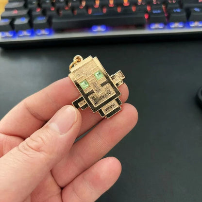 Game Totem of Undying Cosplay Keychain Alloy Cyberpunk Pendant Keyring Key Chain Bag Ornament Accessory Decoration Props
