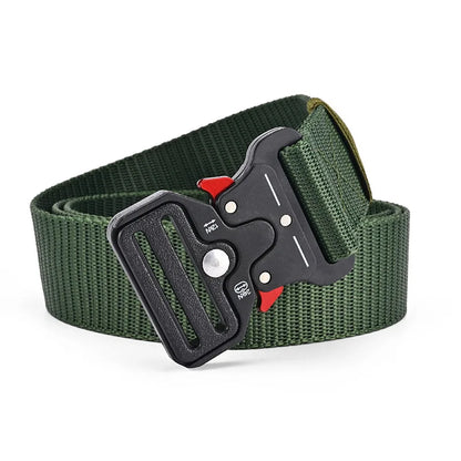 1 Pcs Outdoor Mountaineering Multifunctional Tactical Nylon Canvas Woven Trouser Belt