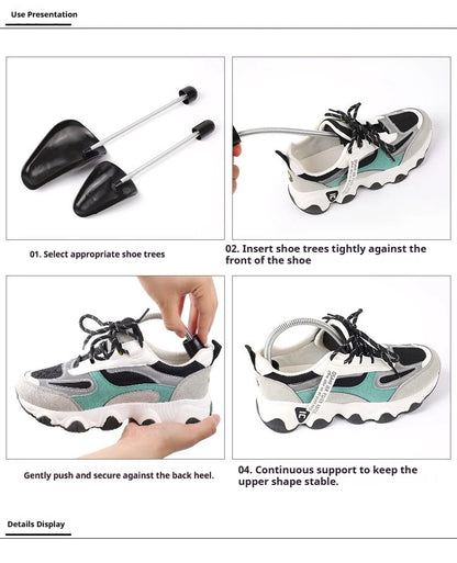 New Spring-loaded Shoe Lasts Sneakers Anti-deformation Internal Support Shoe Stretchers Leather Shoes Anti-wrinkle Shoe Trees