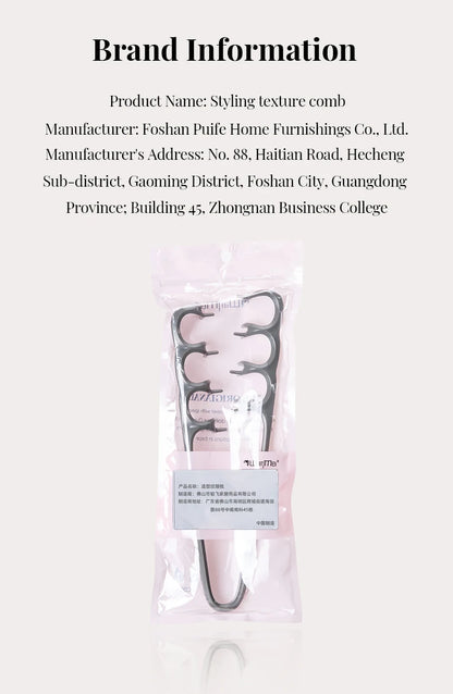1pcs Professional Volumizing Hair Comb for Fluffy Texture Styling Wide Tooth Detangling for Salon Home Use Styling Accessories