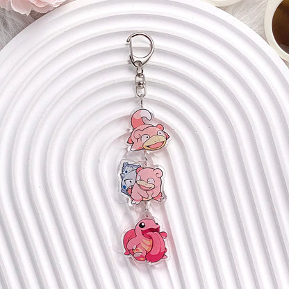 Pokémon Characters Pikachu Bulbasaur Jigglypuff Acrylic Keychain Bag Charms Accessories Backpack Pendant Key Holder Friend Gifts