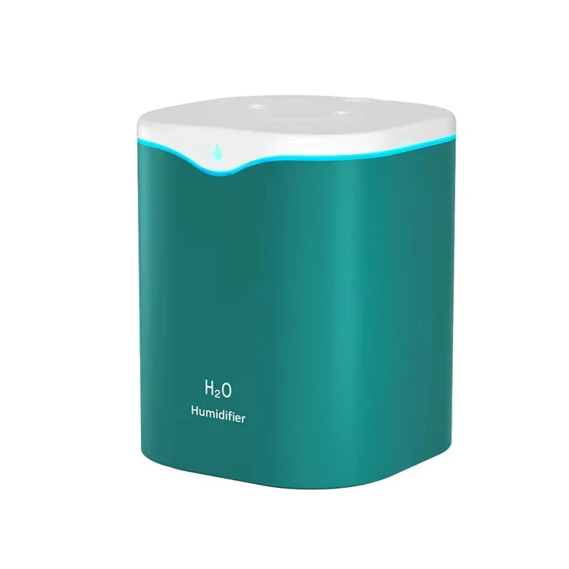 2000ML USB Air Humidifier Double Spray Port Essential Oil Aromatherapy Diffuser Cool Mist Maker Fogger for Home Office