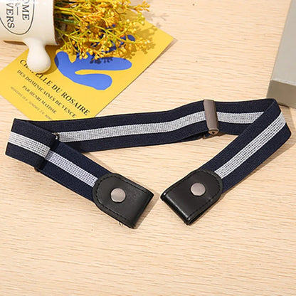 2024 Hot Men's and Women's Invisible Belt Without Buckle Seamless Lazy Belt Wild Elastic Elastic Jeans Belt Decoration Ins Wind