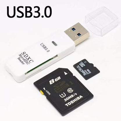 USB3.0/2.0 Micro SD Card Reader,5Gbps 2-in-1 SD Card Reader to USB Adapter,for SDXC, SDHC,MMC,Micro SDXC,Micro SD,Micro SDHC