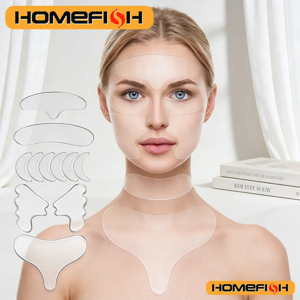 Reusable Silicone Neck & Skin Care Patches, Soft Silicone Comfort Pads for Forehead, Daily Beauty Use