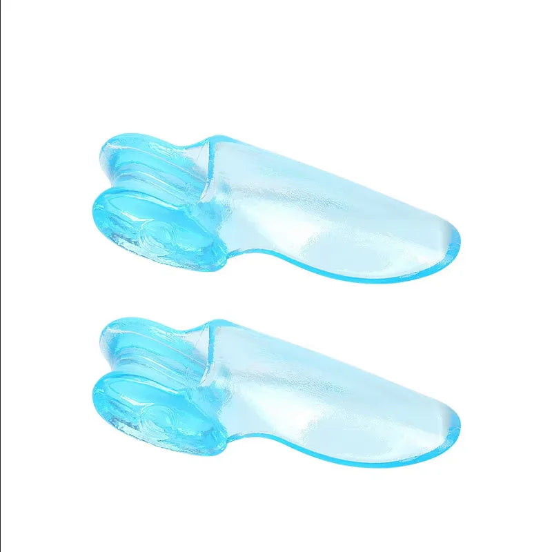 2pc Silicone Toe Splitter Correction Device For Hallux Valgus Large Foot Bone Separation Toe Sleeve Toe Splitter Manicure Tools