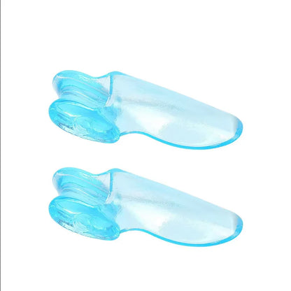 2pc Silicone Toe Splitter Correction Device For Hallux Valgus Large Foot Bone Separation Toe Sleeve Toe Splitter Manicure Tools