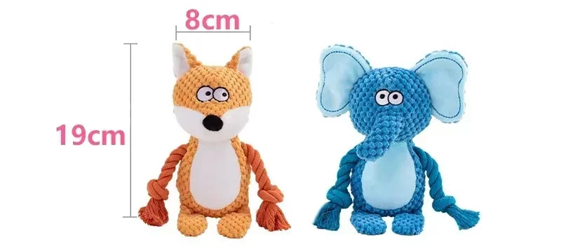 Stuffed Raw Small Joint Dog Plush Chew Toy Indestructible Bite Resistant Sound Puppy Squeaker Dogs Rattle For Pet Toys Supplies
