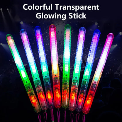 Glow Sticks Fiber Optic Light Up Wands LED Night Lighting Props for Birthday Wedding Dark Parties Concerts Christmas Halloween