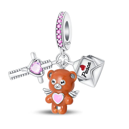 925 Sterling Silver Tailor Sewing Machine Telephone Alarm Clock Charms Pendants Fit 925 Original Bracelets DIY Jewelry