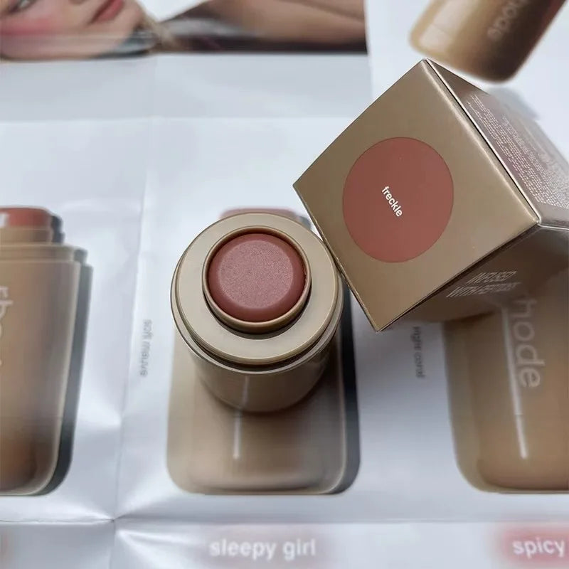 Brand skin Balm Jelly Bean Lip Gloss Spicy Marg Juice Box Pocket Blush Stick Non-fading Waterproof Blusher Moisturizing Lipstick