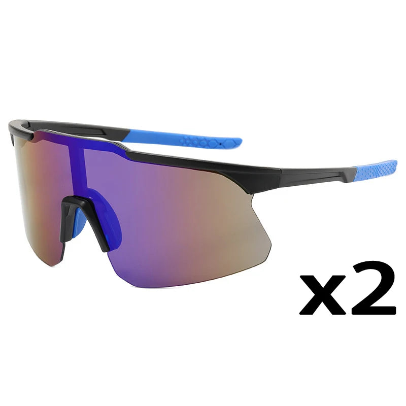 1/2/8pcsPolarized Cycling Sunglasses Outdoor Sport Cycling Riding Running Skiing Goggle Windproof Fishing Eyewear for Men Women