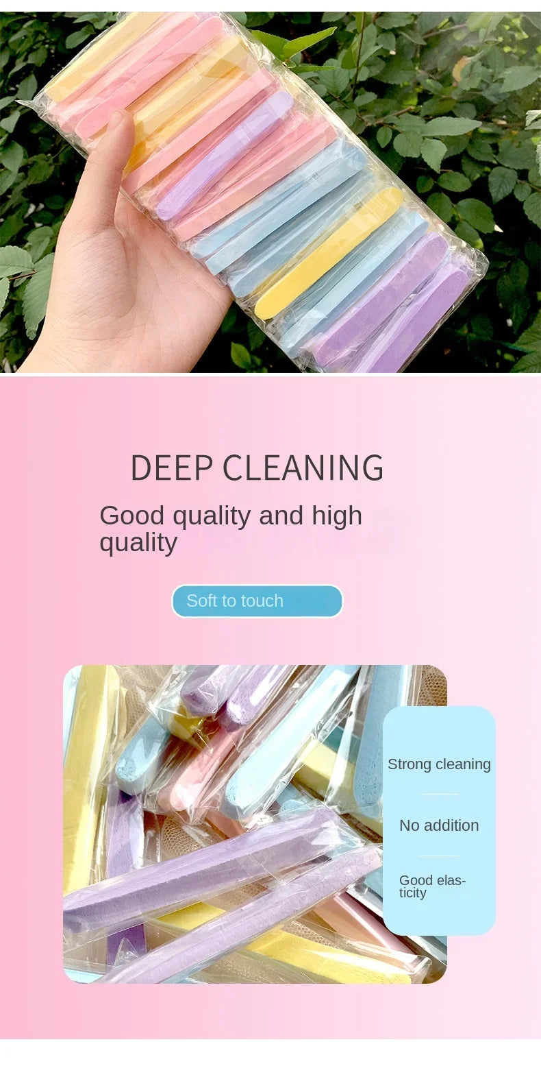 12/50PC Compressed Face Wash Wash Face Sponge Clean Face Disposable Powder Puff Face Cleansing Cotton Pad Cleansing Beauty Strip