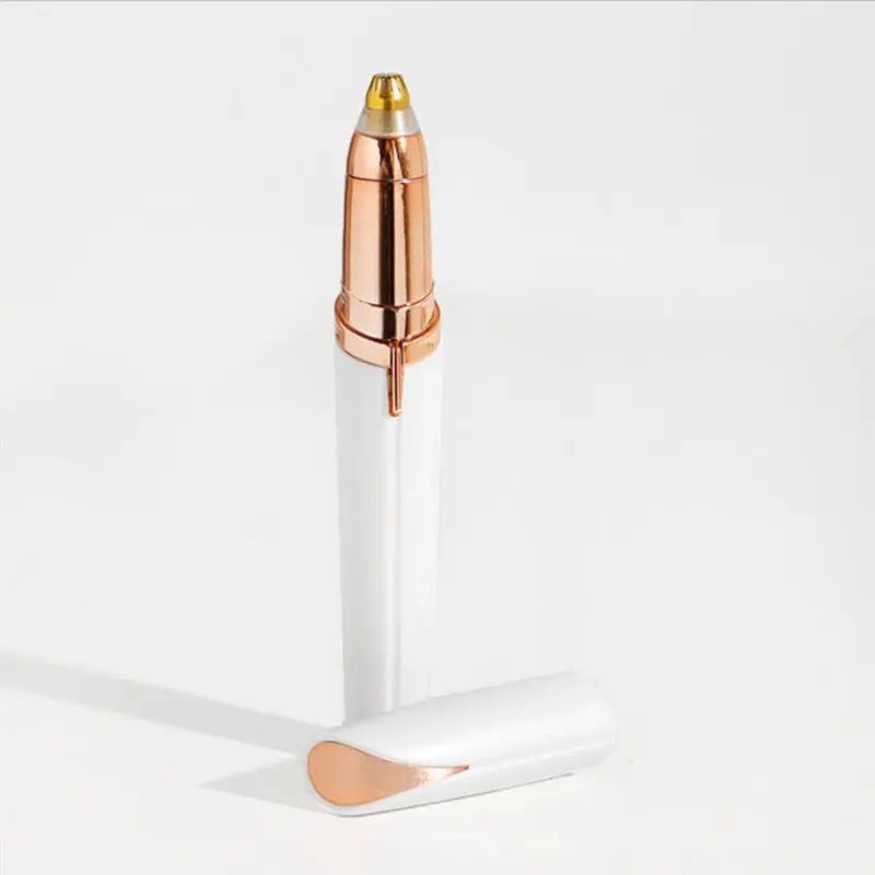Electric Eyebrow Trimming Tool For Beginners Automatic Electric Eyebrow Trimmer Nose Hair Shaving Brush Scraper 1pc （battery）