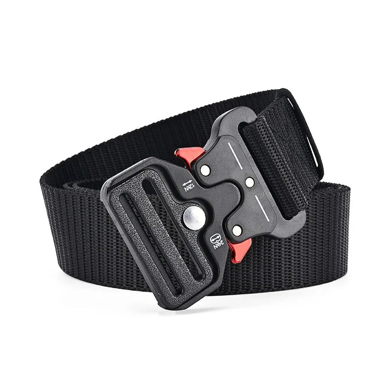 1 Pcs Outdoor Mountaineering Multifunctional Tactical Nylon Canvas Woven Trouser Belt