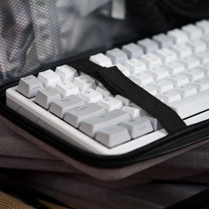 Dustproof Water-Resistant Mechanical Keyboard Case Storage Bag - EVA Hard Shell Fits 61/68/75%/TKL/98%/Full-Size Keyboards