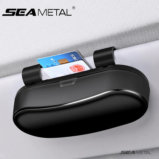 SEAMETAL Car Sun Visor Glasses Case Anti-Scratch Sunglasses Storage Box Glasses Holder Organizer Universal for 99% Car Models