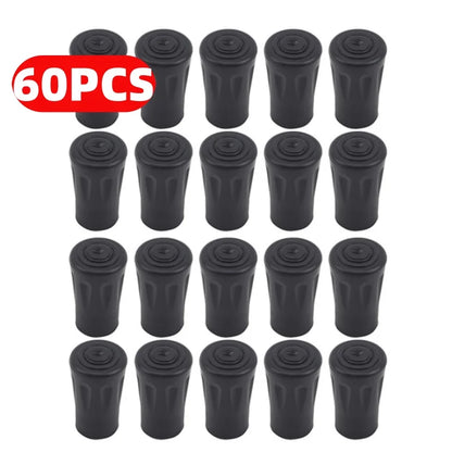 20pcs/pack Trekking Pole Nordic Walk Stick Cane Climb Replacement Alpenstock Outdoor Camp Hike Protector Cap Tip Rubber