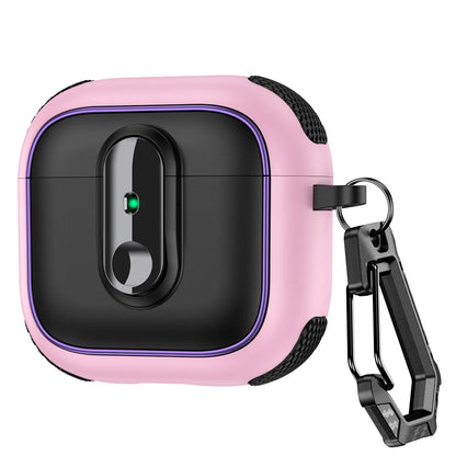 Armor locking clasp Earphone Cover For AirPods 4 3 2 Pro 3 With Plated Purple Strips With Magnetic Attraction Protective Case