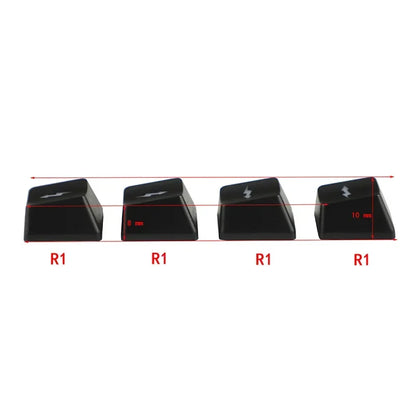 2025 New Cute Emo Keycap Set WASD Arrow Broadside Lighting Key Cap for Mechanical Keyboard Compatible with MX Switch