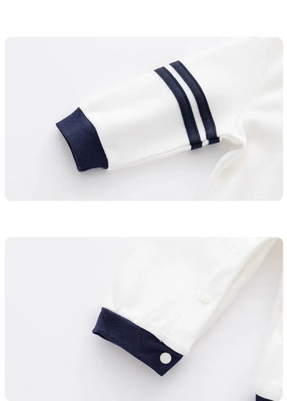 Baby onesies, cotton simple spring and autumn style long-sleeved climbing clothes, boy baby Ha clothes fashion outerwear