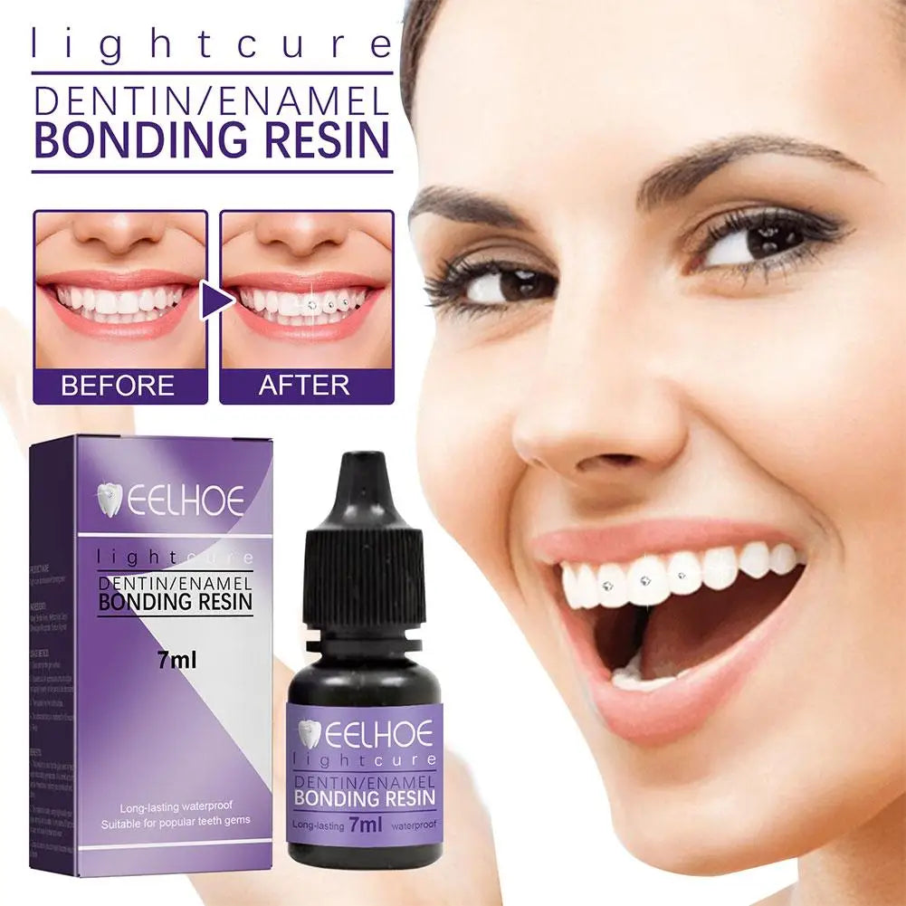 EELHOE Tooth Gem Glue Dental Adhesive for Tooth Gems Diamond Kit Glue Teeth Crystal Jewelry Sturdy Tooth Jewelry Orthodontic Gel