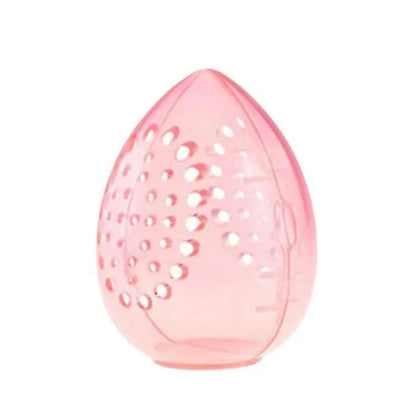 1Pcs Egg Shaped Empty Makeup Sponge Storage Box Portable Plastic Cosmetic Puff Organizer Rack Blender Holder Stand Drying Box