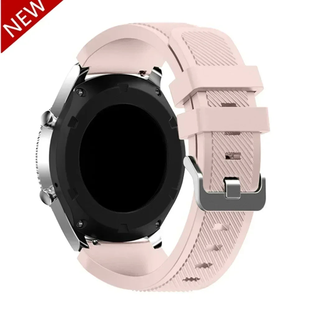 20mm 22mm Band for Samsung Galaxy Watch 7/5/6/4/3/46mm/active2/Gear s3 Frontier/Sport silicone bracelet Huawei GT 4/3/2/2E strap