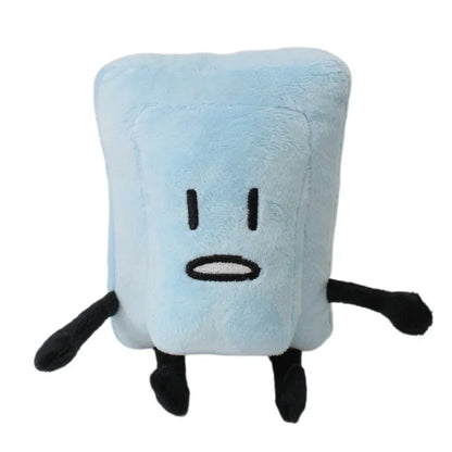 New Arrival BFDI Battle For Dream Island Plush Toy 70 Stuffed Doll Soft Animal X Number Blintz Block Marker Stapler French Fries