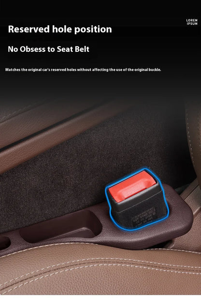 2pcs Creative and Practical Automotive Interior Products: Car Seat Gap Plug, Anti-leak Strip, Multi-functional Storage Box