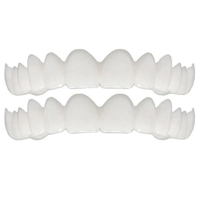Perfect Fit Teeth Whitening Fake Tooth Cover Snap On Silicone Smile Veneers Teeth Upper Tool False Tooth Cover Oral Hygiene Care